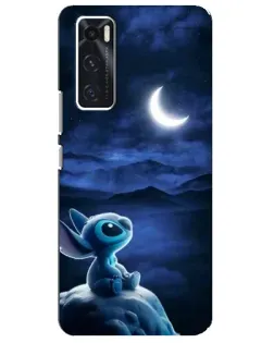 Чехол для Vivo V20 se с картинкой «Лунная ночь Стича»