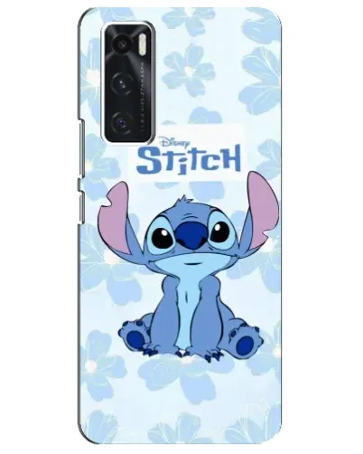 Чохол для Vivo V20 se з картинкою «Stitch серед квітів»