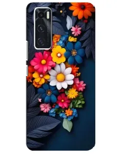 Чехол для Vivo V20 se с картинкой «Цветочная феерия»