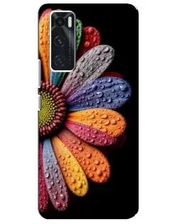 Чехол для Vivo V20 se с картинкой «Радужный цветок»