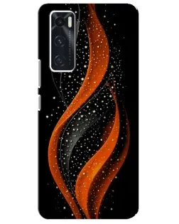 Чехол для Vivo V20 se с картинкой «Огненная звездная волна»
