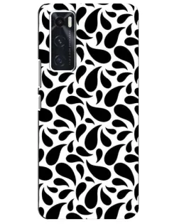 Чехол для Vivo V20 se с картинкой «Контрастные черные капли»