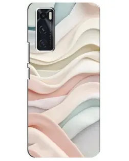 Чехол для Vivo V20 se с картинкой «Пастельные нежные волны»