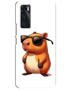 Чехол для Vivo V20 se с картинкой «Капибара в очках» Чехол для Vivo V20 se с картинкой «Капибара в очках»