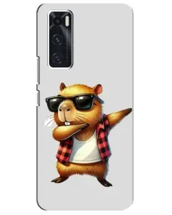Чехол для Vivo V20 se с картинкой «Капибара рэпер даб» Чехол для Vivo V20 se с картинкой «Капибара рэпер даб»