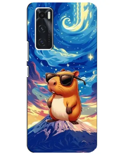Чехол для Vivo V20 se с картинкой «Капибара Ван Гога»