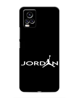 Чехол для Vivo V20 с картинкой «Jordan White Logo»