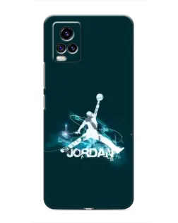 Чехол для Vivo V20 с картинкой «Jordan Blue Fire»