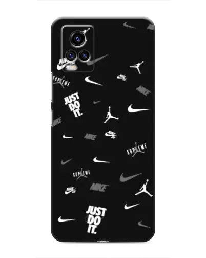 Чехол для Vivo V20 с картинкой «Nike Black Pattern» Чехол для Vivo V20 с картинкой «Nike Black Pattern»