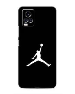Чехол для Vivo V20 с картинкой «Jordan Silhouette»