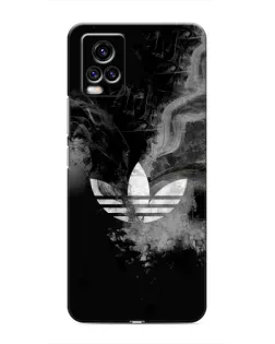 Чехол для Vivo V20 с картинкой «Абстрактный дым Adidas»