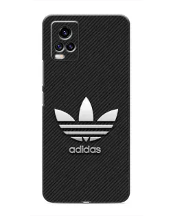 Чехол для Vivo V20 с картинкой «Adidas Карбоновая текстура»