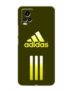 Чехол для Vivo V20 с картинкой «Оливковый градиент Adidas»