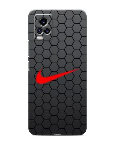 Чехол для Vivo V20 с картинкой «Nike — карбоновая сетка»