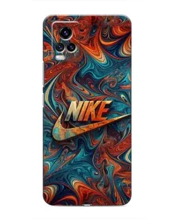 Чехол для Vivo V20 с картинкой «Nike в абстракции»