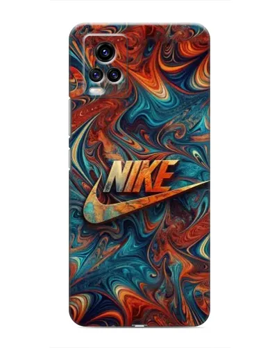Чехол для Vivo V20 с картинкой «Nike в абстракции»
