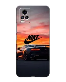 Чехол для Vivo V20 с картинкой «Nike и суперкар»