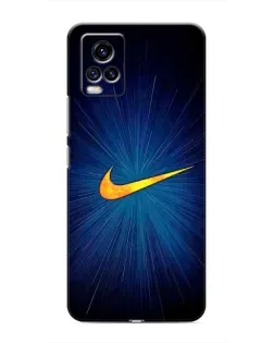 Чохол для Vivo V20 з картинкою «Синій пульс Nike» Чохол для Vivo V20 з картинкою «Синій пульс Nike»