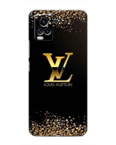 Чехол для Vivo V20 с картинкой «LV — золотые искры»