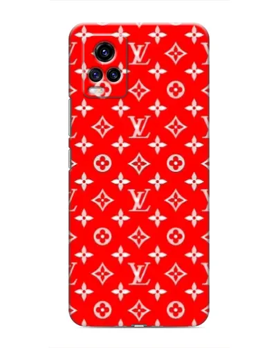 Чехол для Vivo V20 с картинкой «Яркий паттерн LV»