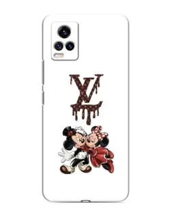 Чехол для Vivo V20 с картинкой «LV и Микки Маус»