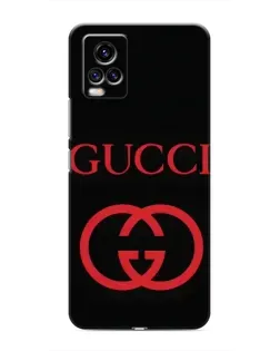 Чехол для Vivo V20 с картинкой «Gucci — красный логотип»