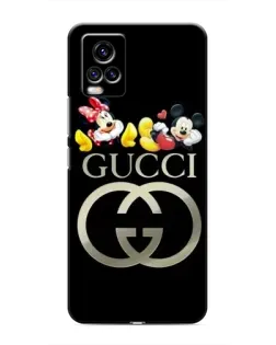 Чехол для Vivo V20 с картинкой «Gucci — герои Disney»