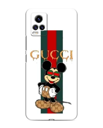 Чехол для Vivo V20 с картинкой «Микки Маус Gucci — полосы» Чехол для Vivo V20 с картинкой «Микки Маус Gucci — полосы»