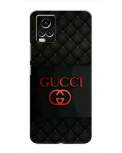 Чехол для Vivo V20 с картинкой «Gucci — стеганый черный»