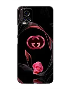 Чехол для Vivo V20 с картинкой «Gucci — неоновая роза»