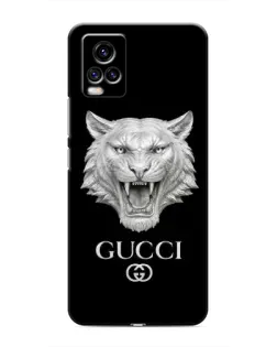 Чехол для Vivo V20 с картинкой «Gucci — серебряный лев»