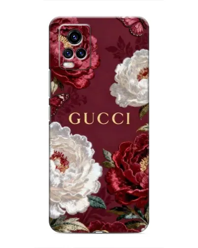 Чехол для Vivo V20 с картинкой «Gucci — бордовые розы» Чехол для Vivo V20 с картинкой «Gucci — бордовые розы»