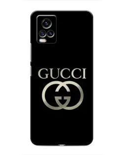 Чехол для Vivo V20 с картинкой «Gucci — золото на черном»