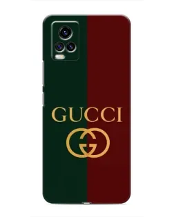 Чехол для Vivo V20 с картинкой «Gucci — темно-зеленый градиент»