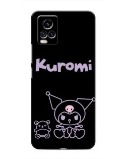 Чохол для Vivo V20 з картинкою «Kuromi — чорний мінімалізм»