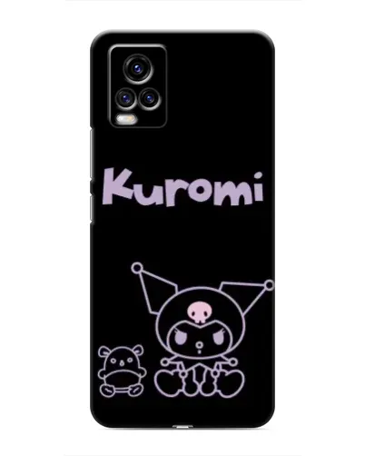 Чехол для Vivo V20 с картинкой «Kuromi — черный минимализм»