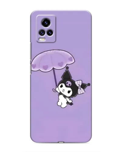 Чехол для Vivo V20 с картинкой «Kuromi с зонтиком»