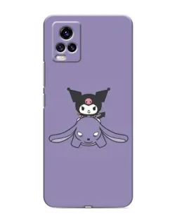 Чохол для Vivo V20 з картинкою «Kuromi на ліловому фоні»