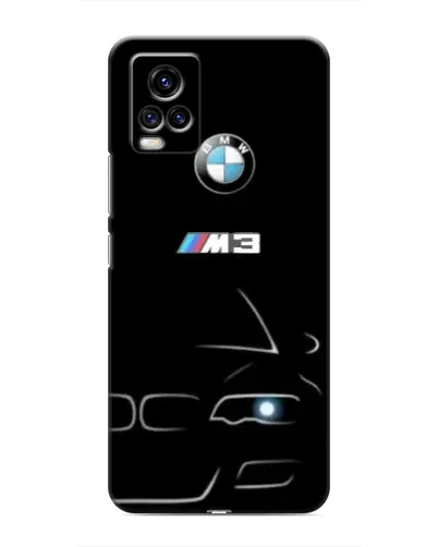 Чехол для Vivo V20 с картинкой «Минималистичный принт BMW M3»