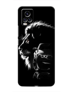 Чехол для Vivo V20 с картинкой «BMW и лев»