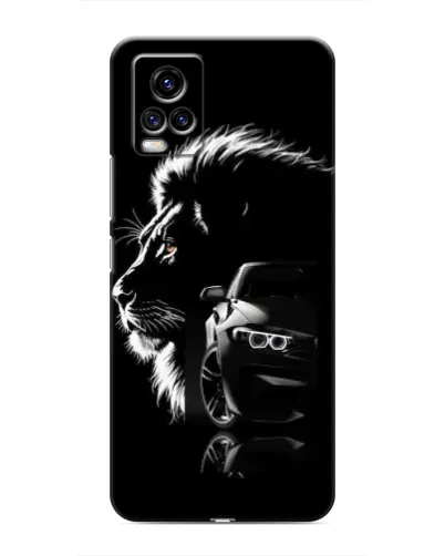 Чехол для Vivo V20 с картинкой «BMW и лев»