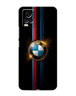 Чехол для Vivo V20 с картинкой «BMW M-Power неон»