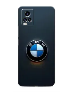 Чехол для Vivo V20 с картинкой «Логотип BMW — минимализм»