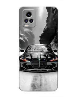Чехол для Vivo V20 с картинкой «BMW — акварельный дрифт» Чехол для Vivo V20 с картинкой «BMW — акварельный дрифт»