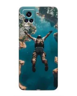 Чехол для Vivo V20 с картинкой «PUBG — свободное падение»