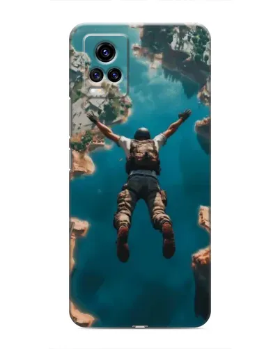 Чехол для Vivo V20 с картинкой «PUBG — свободное падение»