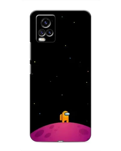 Чехол для Vivo V20 с картинкой «Одинокий герой на планете»