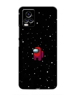 Чехол для Vivo V20 с картинкой «Красный Among Us»
