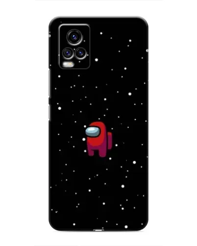 Чехол для Vivo V20 с картинкой «Красный Among Us»