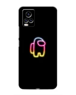 Чехол для Vivo V20 с картинкой «Among Us градиент»